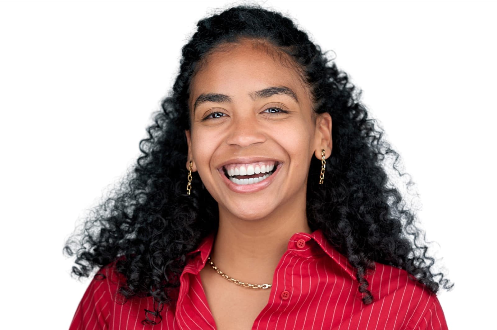 Set of individual corporate headshots, each person smiling against a plain white background.