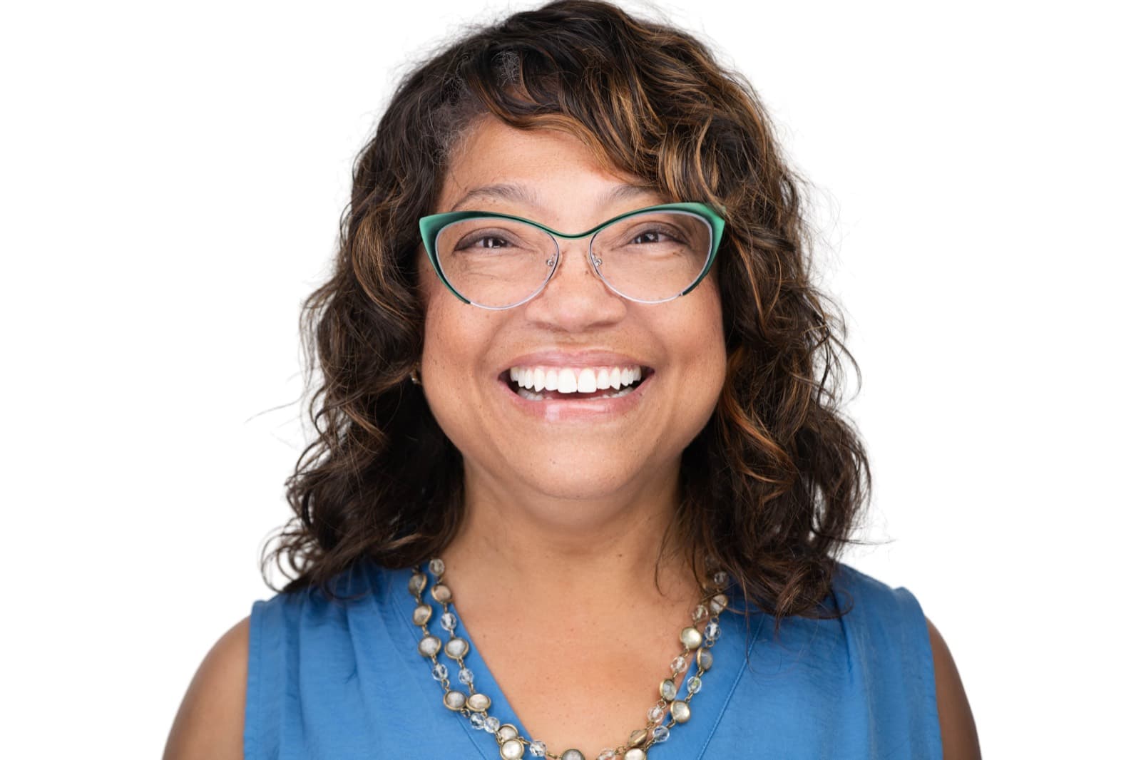 Set of individual booth headshots with playful, exaggerated expressions against a white background.