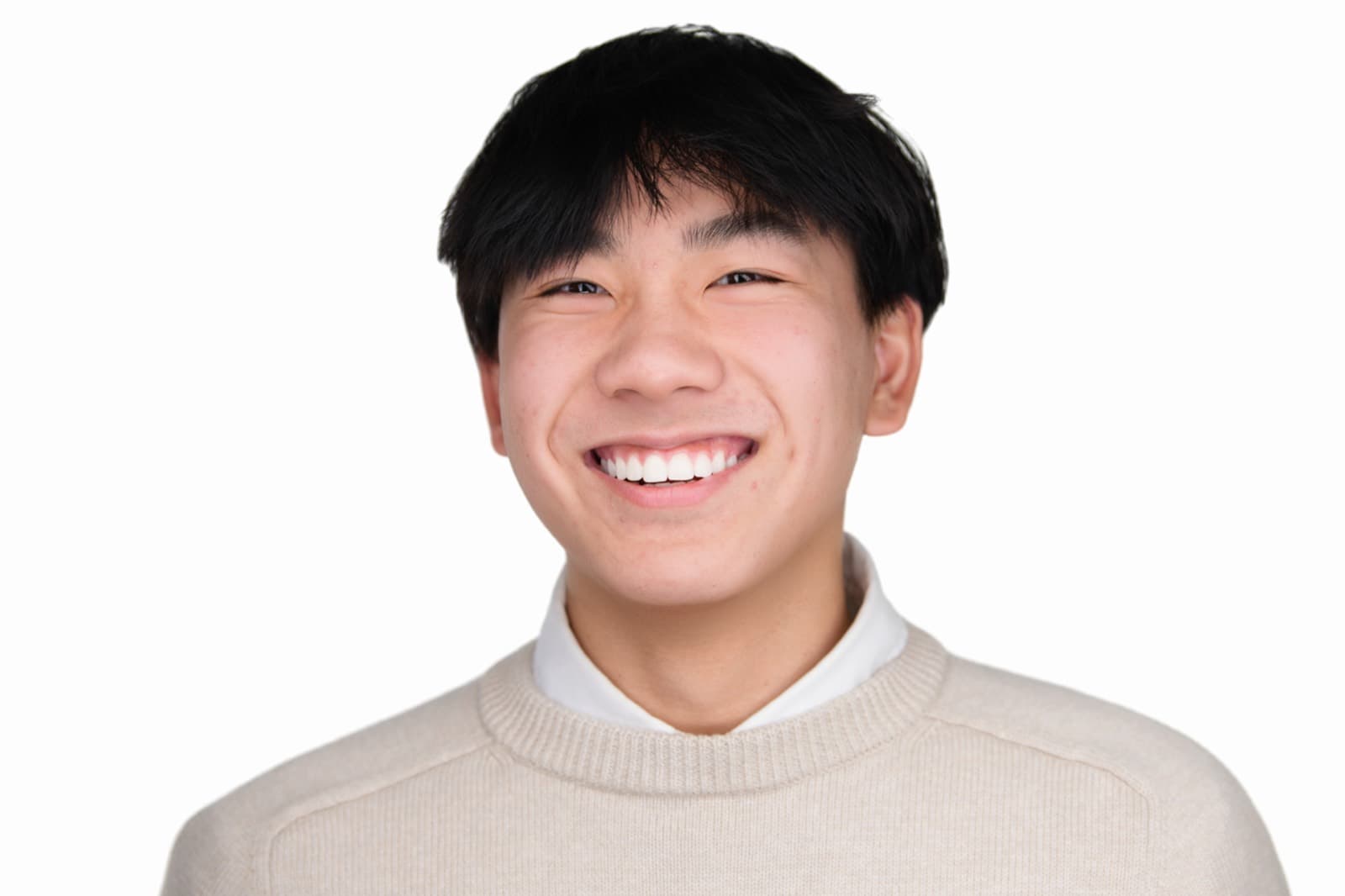 Set of individual booth headshots with playful expressions, including one person sticking out their tongue.