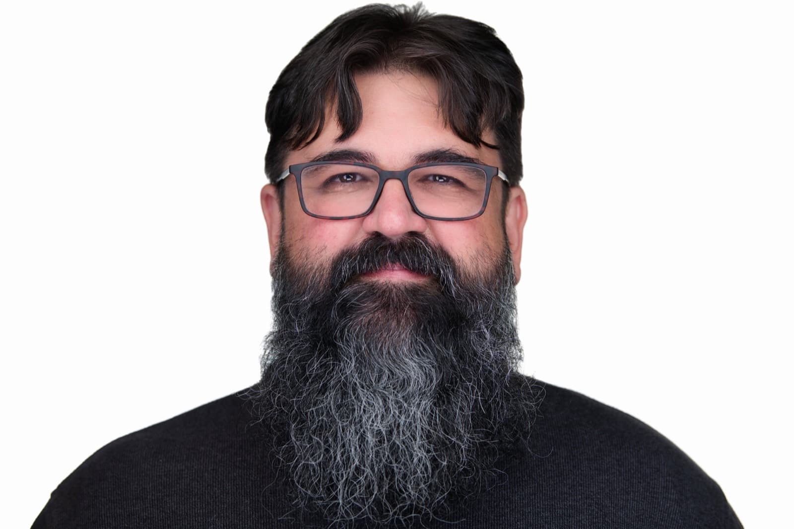 Set of individual booth headshots from a completed event, smiling against a white background.